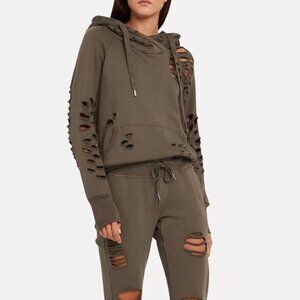 NSF Lisse Distressed French Terry Hoodie SIZE P/XS